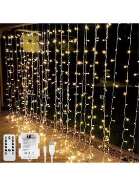 LED String Lights Warm White Battery Operated Waterproof Outdoor Decor